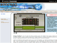 Tablet Screenshot of energytracking.com